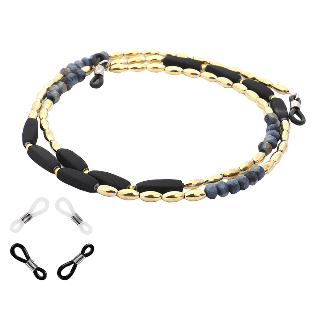 COMVIP Beaded Eyeglasses Cord Necklace Spectacle Chain Holder Strap Green