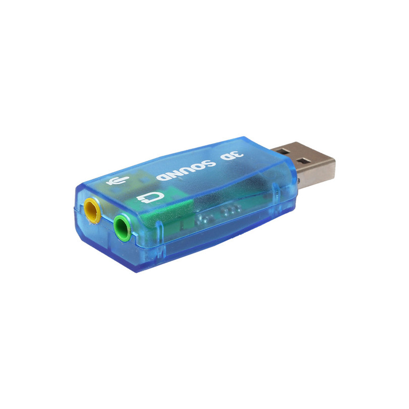 Adaptateur audio 3D Carte son 5.1 USB vers prise casque micro 3,5 mm Casque stéréo 1 pièce_voghion.com