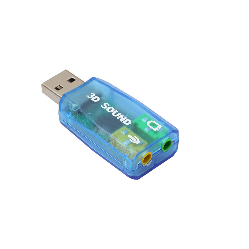 Adaptateur audio 3D Carte son 5.1 USB vers prise casque micro 3,5 mm Casque stéréo 1 pièce_voghion.com
