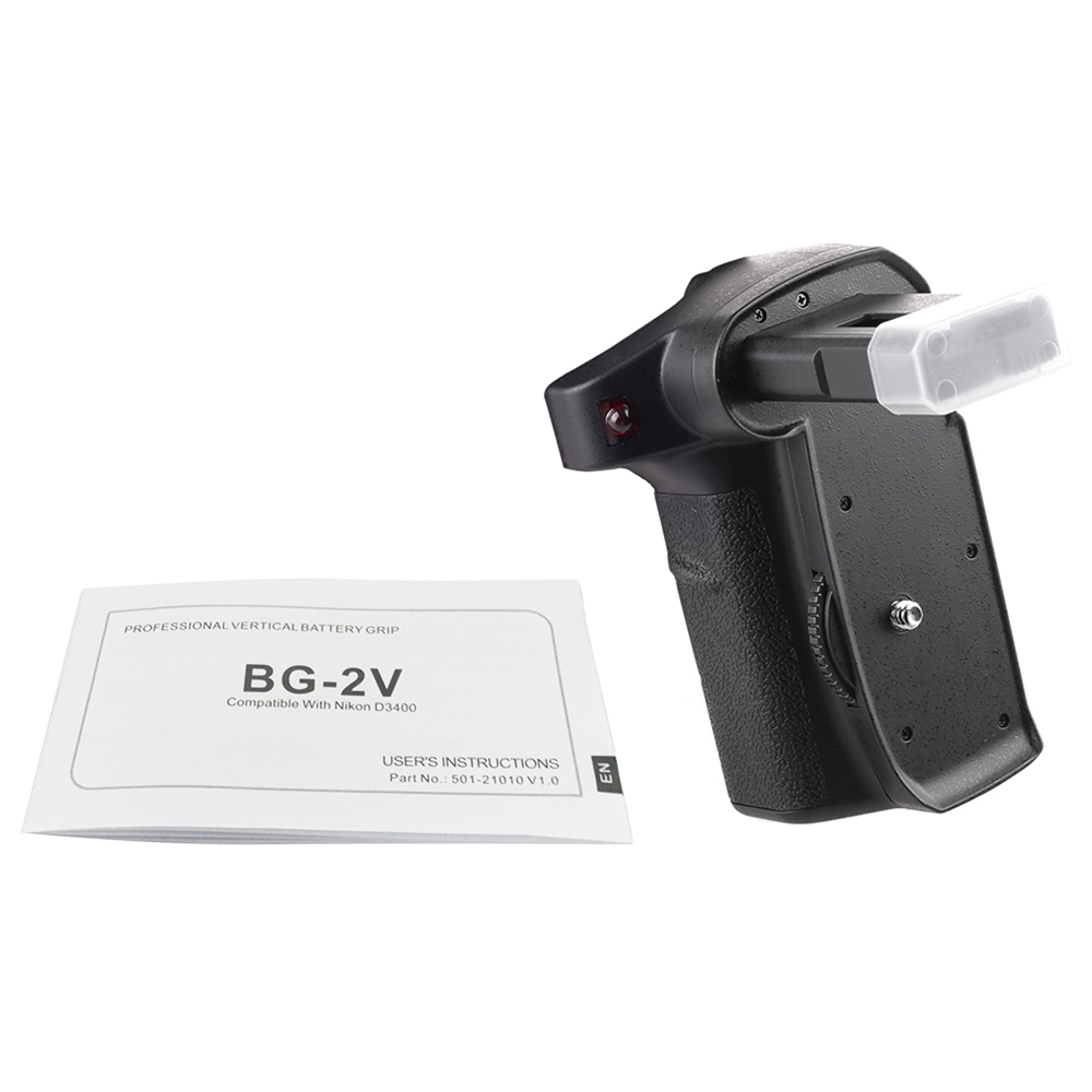 Andoer Grip BG-2V Professional Vertical Battery Grip Camera Battery Grip Holder Compatible for Nikon D3400 Camera_voghion.com