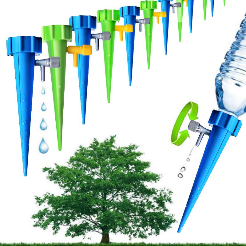 6pcs Random colors Automatic Irrigation Watering Spike for Plants Indoor Household Auto Drip Irrigation Watering System Waterer_voghion.com