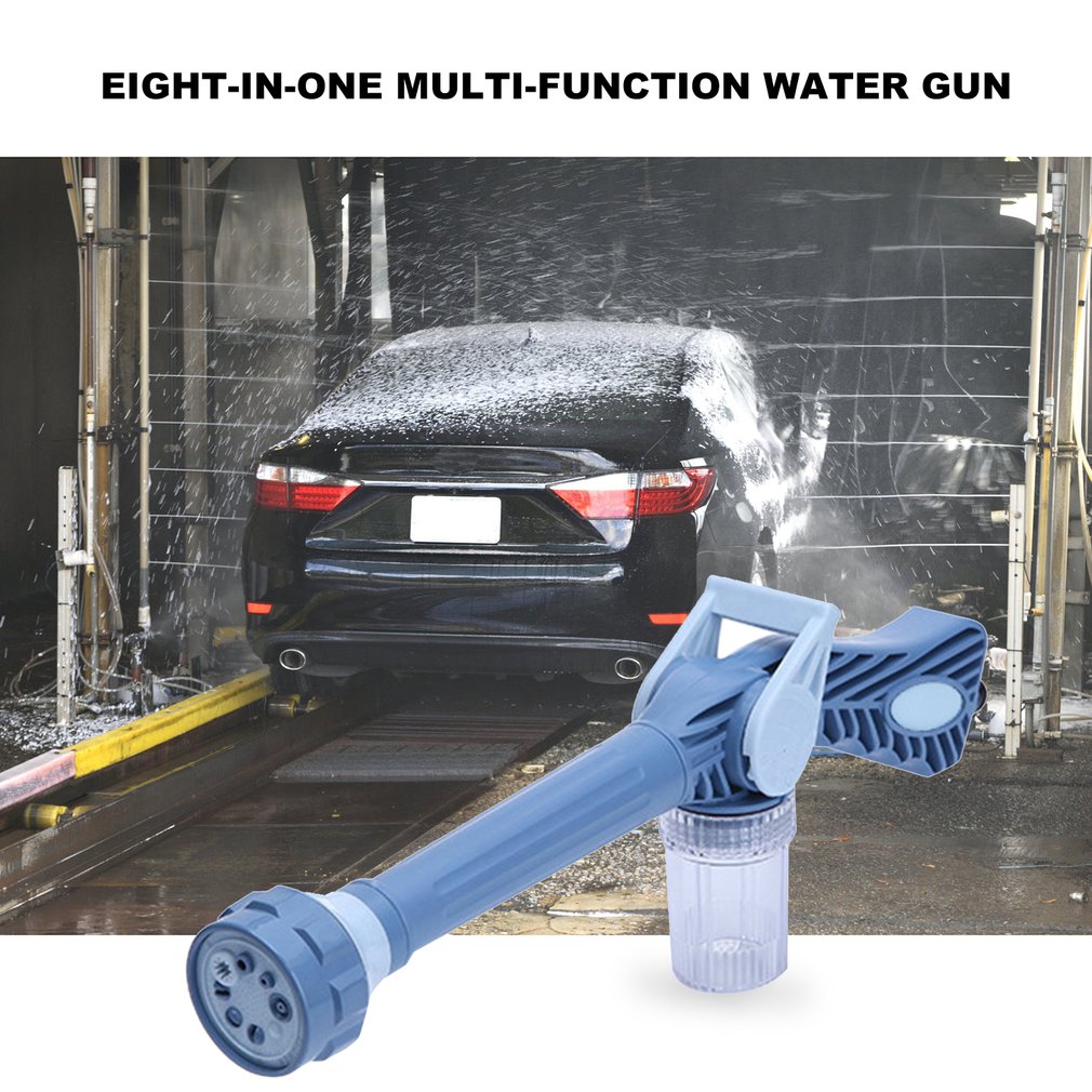 Garden Hose Nozzle Multi-function Sprayer With Soap Dispenser_voghion.com