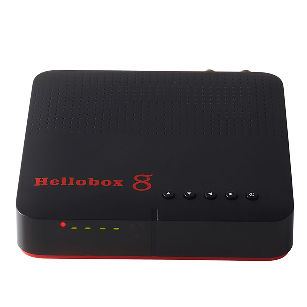Receptor de TV combinado Hellobox 8 DVB T2 DVB S2 CCCamd Newcamd Decodificador compatible con RJ45 WiFi HEVC PowerVu Biss IPTV M3U TV Box_voghion.com