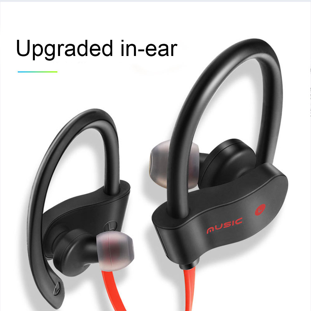 Bluetooth Earphone Earloop Earbuds Stereo Bluetooth Headset Wireless Sport Earpiece Handsfree With Mic For All Smart Phones_voghion.com