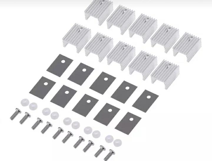 20 buc/set TO-220 radiator de răcire din aluminiu radiator tranzistor radiator răcitor pentru PC_voghion.com
