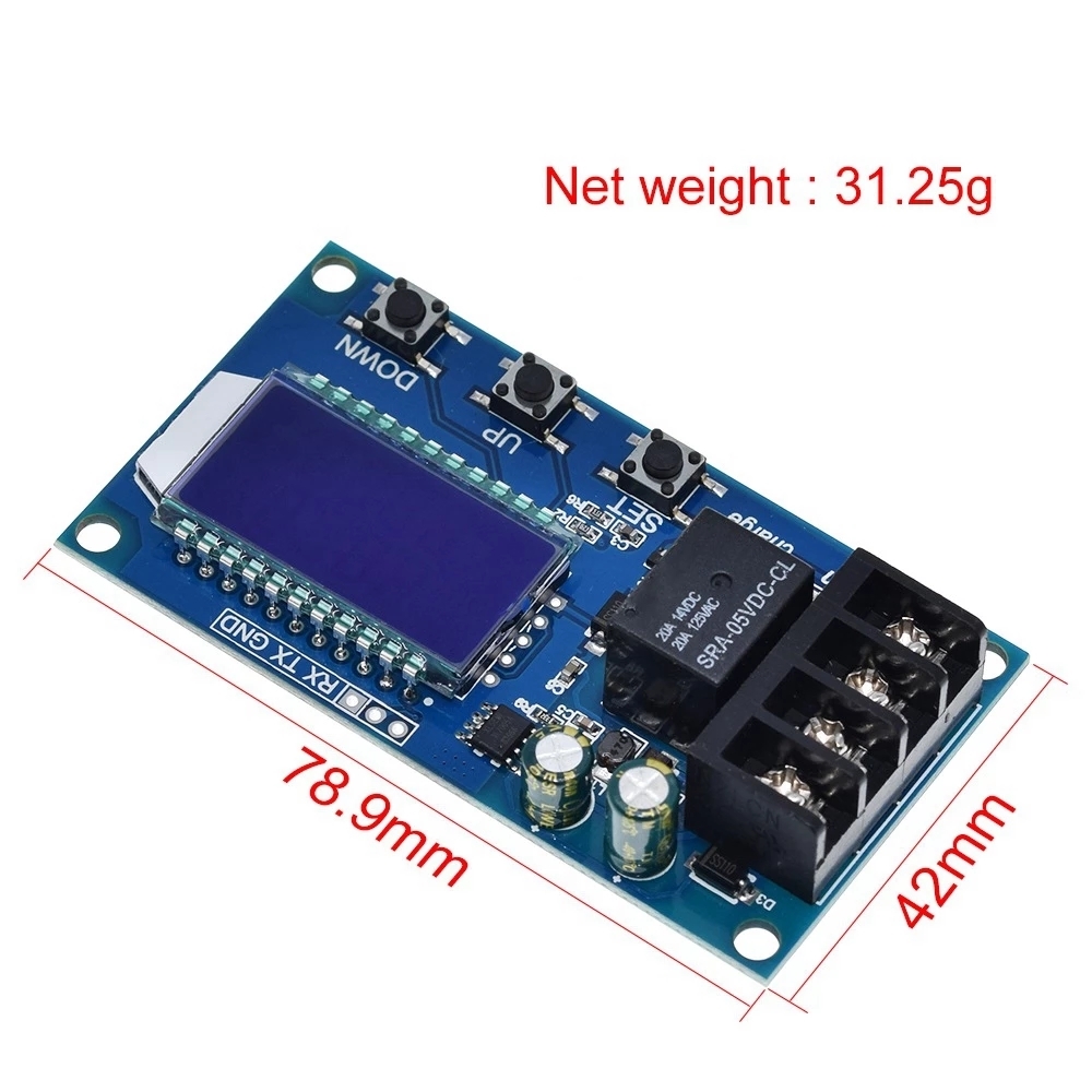 6-60 V 10 A Lithium-Batterie-Ladesteuermodul-Controller-Schutzplatine mit Überladeschutzschalter XY-L10A_voghion.com