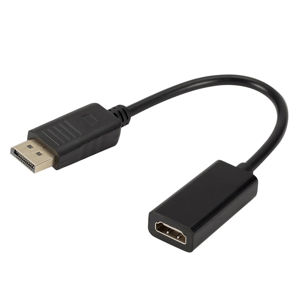 Γνήσιο για φορητό υπολογιστή HP/DELL, αρσενικό σε θηλυκό, καλώδιο DP σε HDMI, μετατροπέας Display Port σε 1080P HDMI_voghion.com