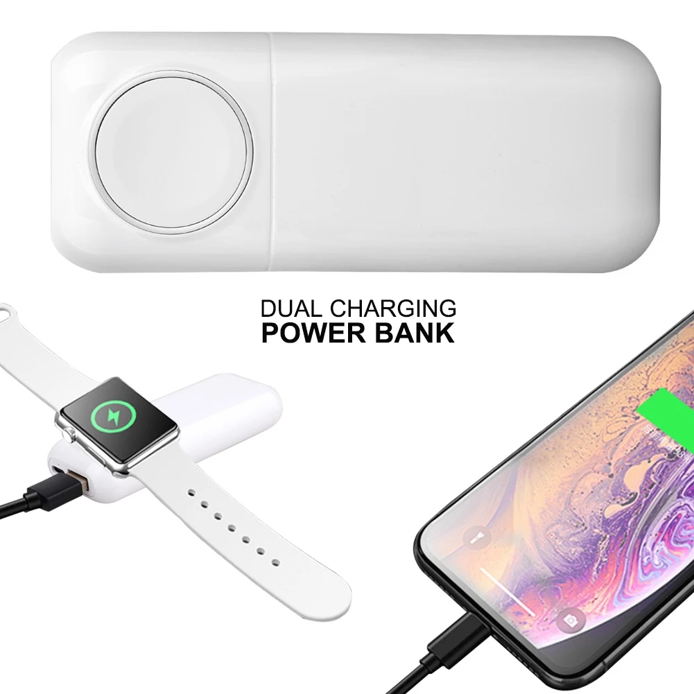 Magnetic Power Bank juhtmevaba laadija kella 5400 mAh multifunktsionaalsete mobiiltelefonide iWatchi kiirlaadijate jaoks_voghion.com