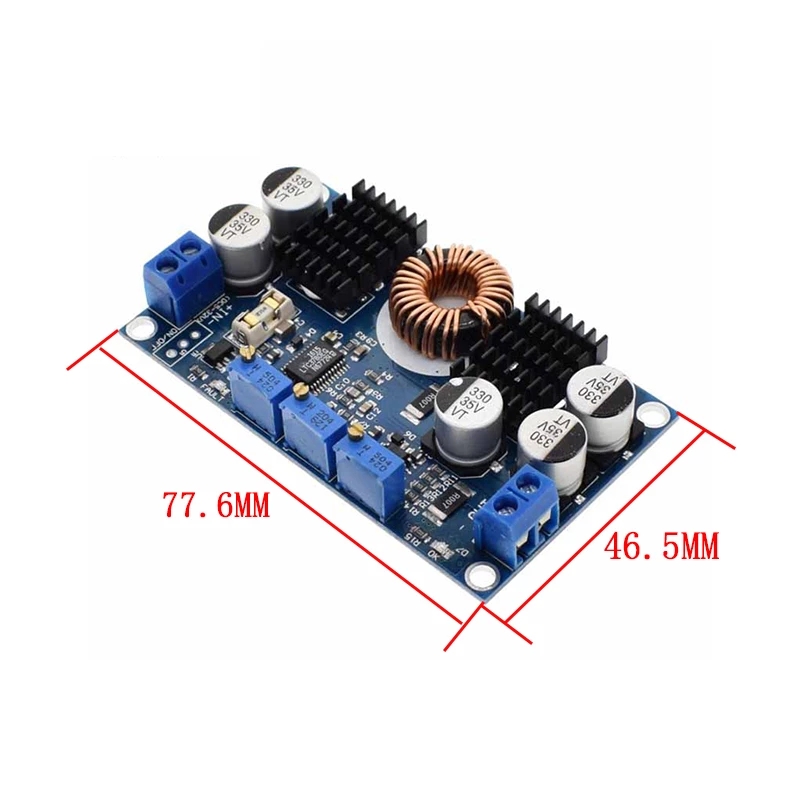 Barošanas avota modulis LTC3780 DC-DC 5-32V līdz 1V-30V 10A Automātisks CC CV pastiprināšanas/uz leju pastiprināšanas/buck regulatora uzlādes modulis_voghion.com