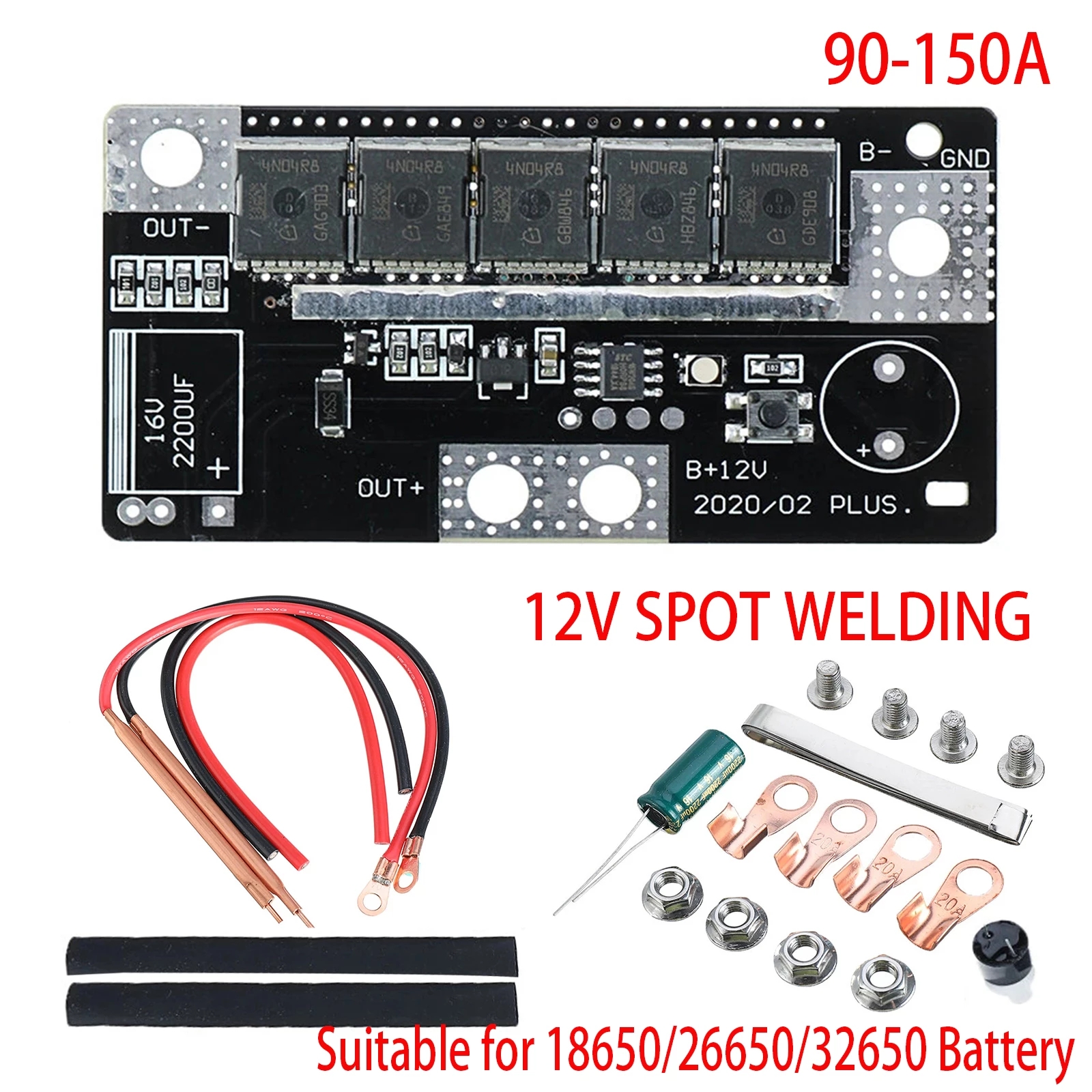 DIY 12V punktsveisemaskin batterilagring PCB kretskort punktsveiser for 18650/26650 sveisemaskinutstyr tilbehør_voghion.com