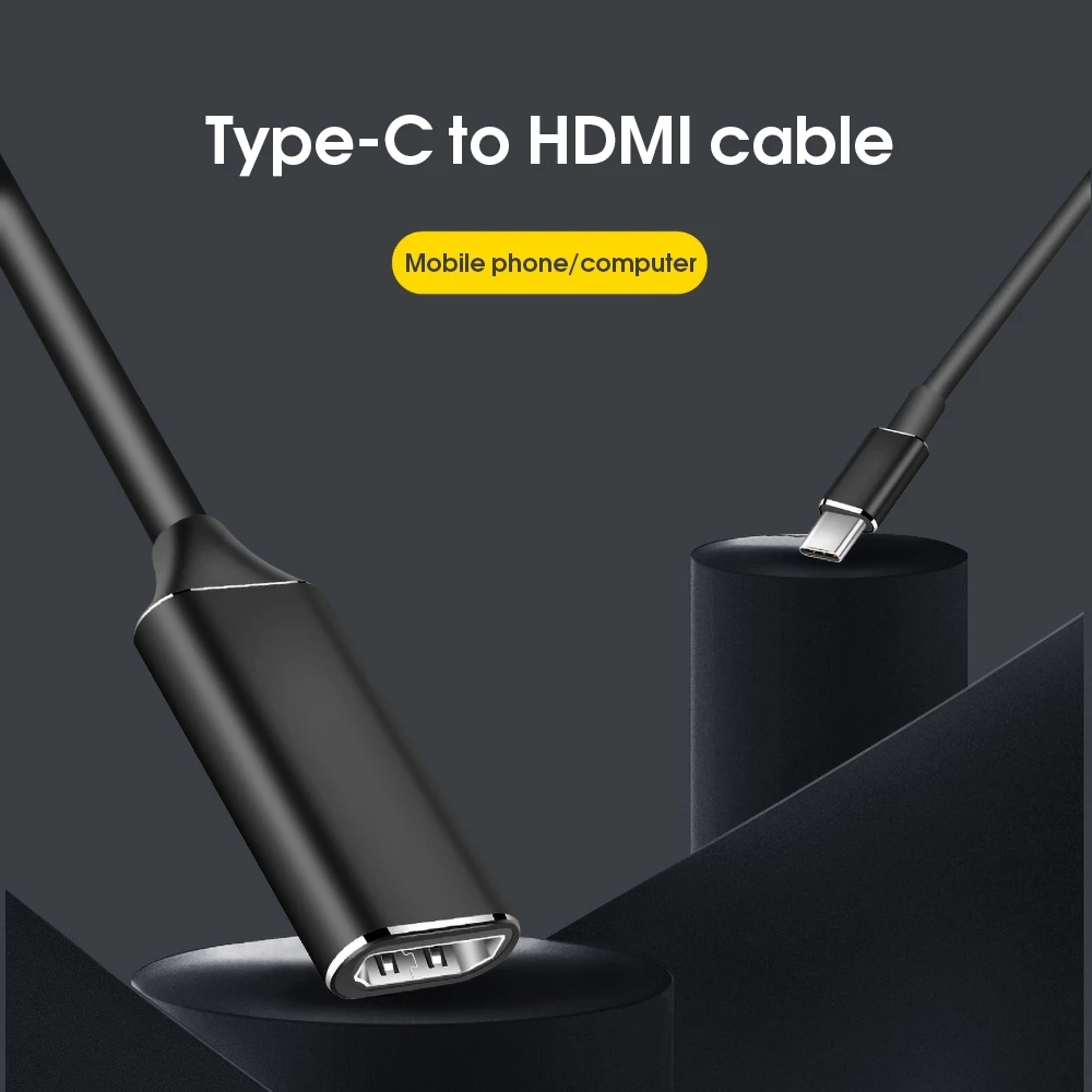 USB 3.1 USB-C kabel muški-ženski USB tip C na HDMI kompatibilan adapter ili MacBook Samsung Galaxy S10 Huawei Mate P20 Pro USB-C_voghion.com