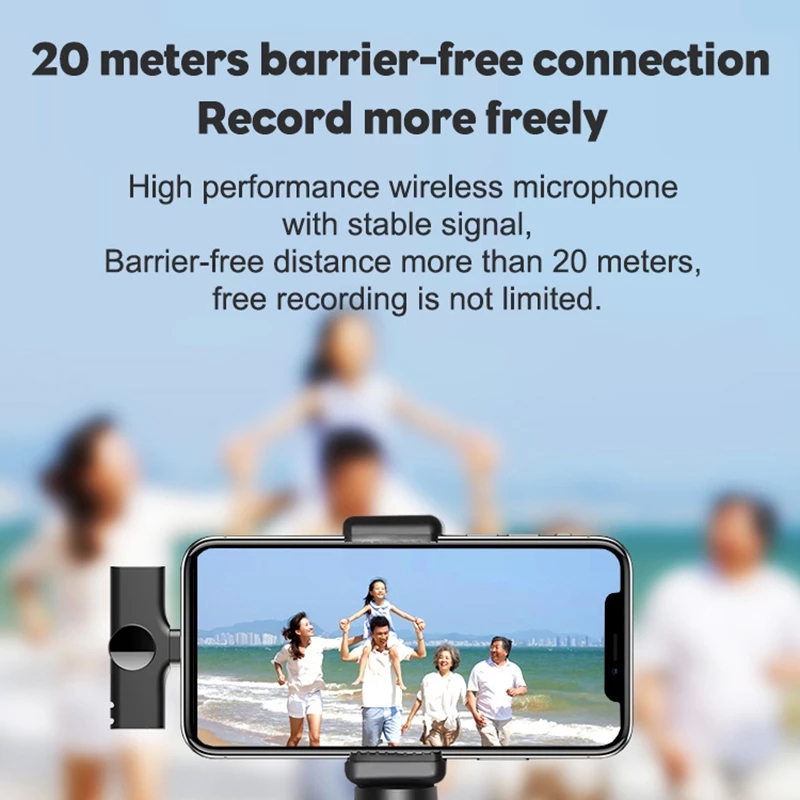 Trådløs Lavalier Mikrofon Bærbar Lyd-Videooptagelse Mini Mikrofon til iPhone Android Liveudsendelse Gaming Telefon Mikrofon_voghion.com