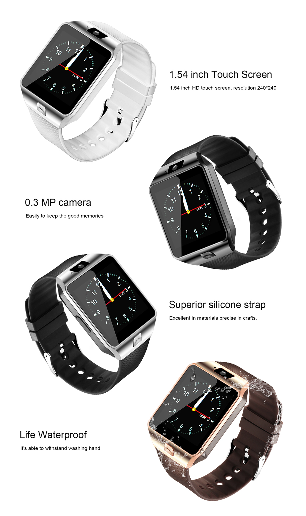 07 Femperna smart watch dz09 battery Bluetooth SIM Card Watch Smart battery dz09 men smartwatches